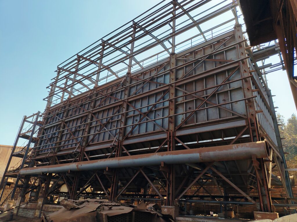 5 Nos 300 MT Coal Storage.Hopper with Hot gas injection System.